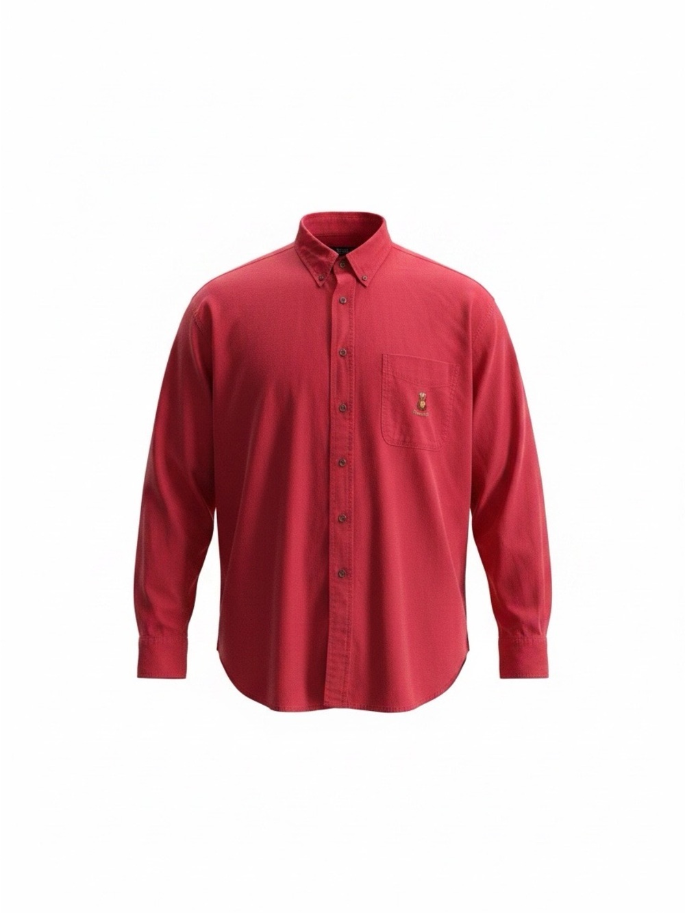 Chaps Ralph Lauren Red Long-Sleeve Button-Down Shirt